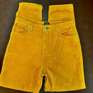 BDG Urban Outfitters Mom High Rise Vibrant Yellow Corduroy Pants